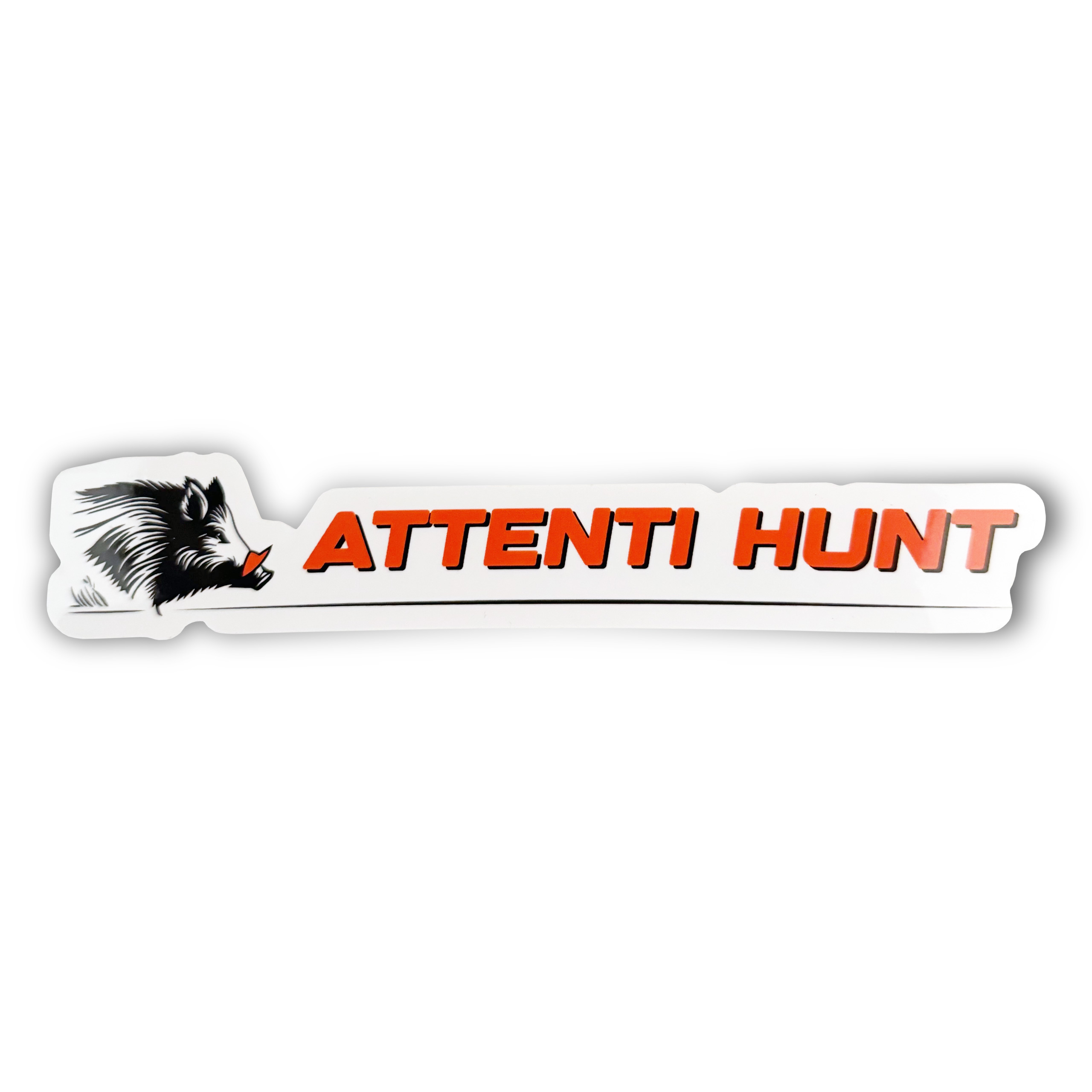 Sticker Attenti Hunt 15,6x3 cm