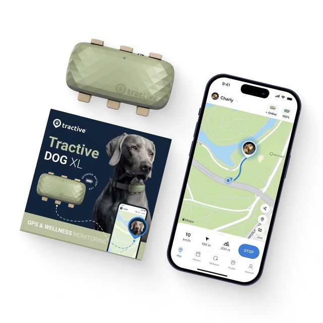 Collare GPS Tractive DOG XL Localizzazione - GPS